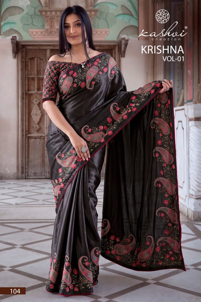 Krishna Vol 1 By Kashvi Chocolate Digital Saree